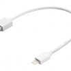 Sandberg 0,2m USB A-Lighting kábel, fehér