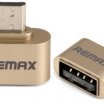 Remax USB Micro B - USB2.0 A OTG fordító, arany