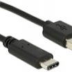 Delock 2m USB-A 2.0 male - USB Type-C 2.0 male kábel, fekete