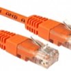 Gembrid PP12-0.25M/O 0,25m Cat5e UTP Patch kábel, narancs