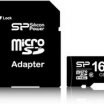 Silicon Power microSDHC 16GB Class10 memória kártya + SD adapter
