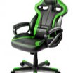 Arozzi Milano játékos szék, fekete-zöld