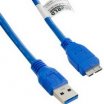 4WORLD 2m USB 3.0 Micro USB 3.0 kék kábel