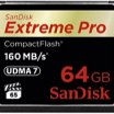 SanDisk Extreme Pro 64GB Compact Flash memóriakártya