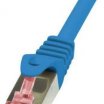 Logilink 0,5m CAT6 S/FTP UTP árnyékolt Patch kábel, kék