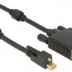 Delock 2m mini DisplayPort 1.2 male - DVI male 4K Active kábel, fekete