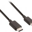 Valueline 1m USB3.1 typ C - USB2.0 micro B m-m kábel, fekete