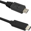 Qoltec 1m USB3.1 C Male - microB2.0 A Male kábel, fekete
