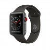 Apple Watch 3 Okosóra, asztoszürke alumíniumtok, 38mm fekete sportszíj