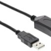 Valueline VLCRP6010 10m USB2.0 A-A aktív hosszabitó kábel, fekete