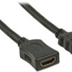 Valueline 1m HDMI M - HDMI F kábel, fekete
