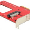 Delock PCIE x4 Kártya - 1x belső U.2 NVMe bővítő kártya