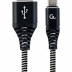 Gembird 1m USB2.0 Type-A (male) - USB type-C (male) kábel, fekete/fehér