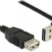 Delock 1m USB2.0 A-A 1m P-M L alakú hosszabitó kábel