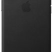 Apple iPhone XS bőr hátlap, fekete