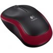 Logitech Wireless Mouse M185 piros egér