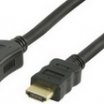 Valueline 2m HDMI M - HDMI F kábel, fekete