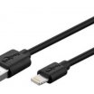 Goobay 3m USB - Lightning kábel, fekete