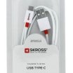 Skross 1m USB2.0 A - USB3.1 C kábel, fehér