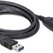 Delock 5m USB3.0 A-A hosszabitó kábel, fekete