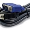 Trendnet TK-CU15 4,5m USB HDB15p Switch kábel, fekete