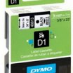 Dymo D1 9mmx7m fekete-fehér feliratozó szalag